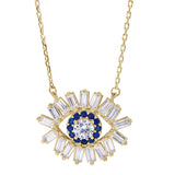 10k gold evil eye necklace
